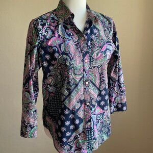 Lauren Ralph Lauren Blouse Button Down Size M